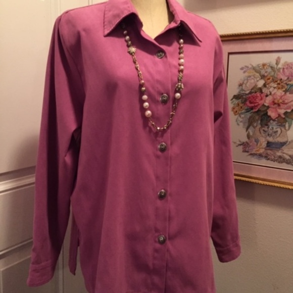 Dress Barn Tops - "BUNDLE ME" Faux Suede Top